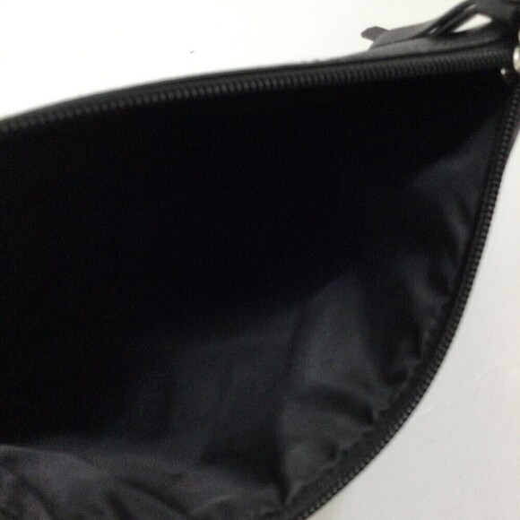 Victoria's Secret Black Silver Rainbow Sequin Makeup Cosmetic Bag Pouch Wristlet - Picture 3 of 7